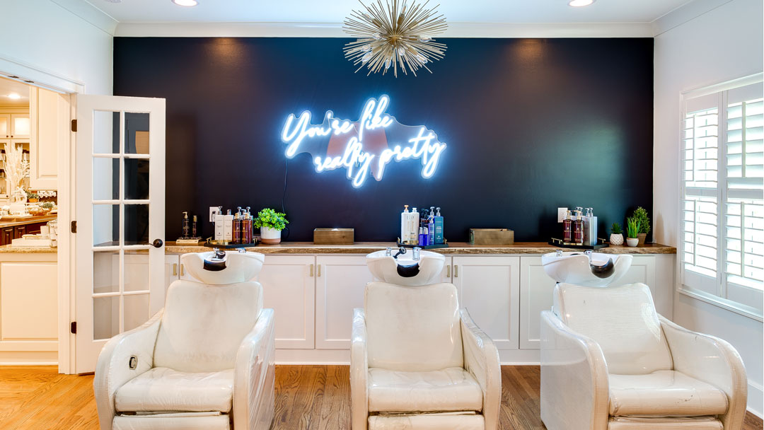 Picture of a salon remodeled by Twyla's Design Edits